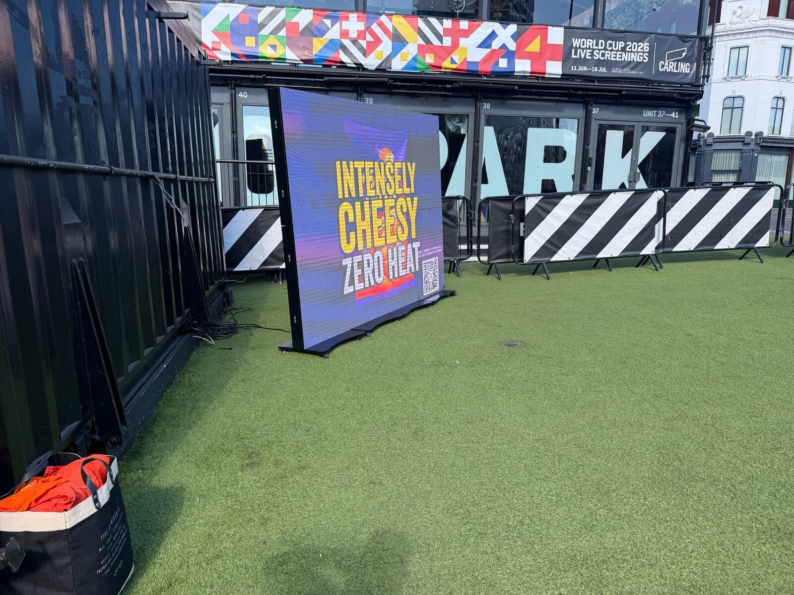 Outdoor event activation using four LED video posters